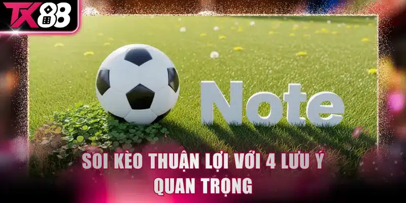 Soi kèo thuận lợi với 4 lưu ý quan trọng